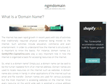 Tablet Screenshot of ngmdomain.com